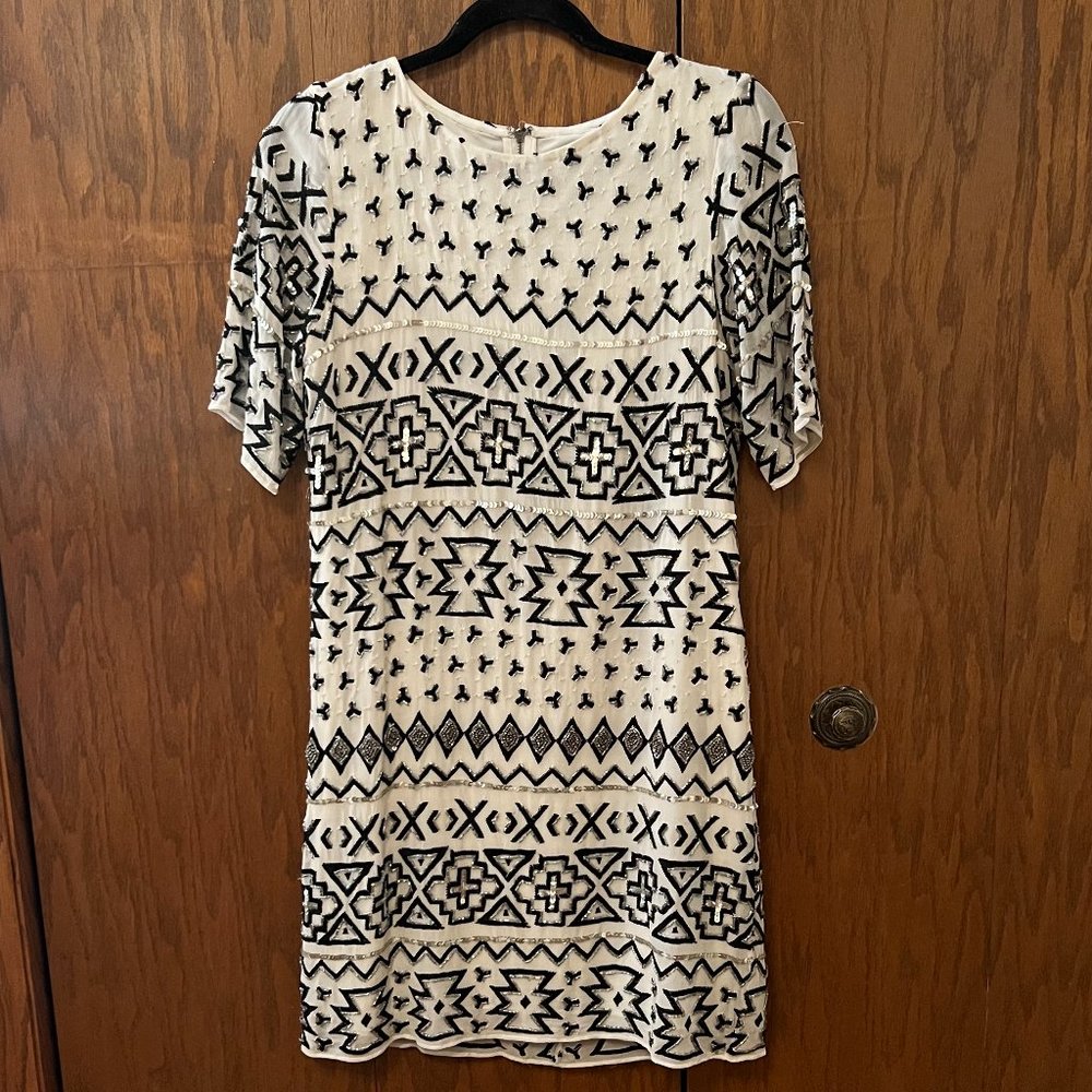 Alice + Olivia Beaded Shift Dress